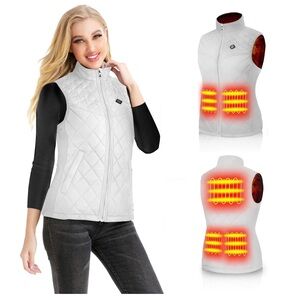 Tanboom Heated Clothes White Outdoor Vest